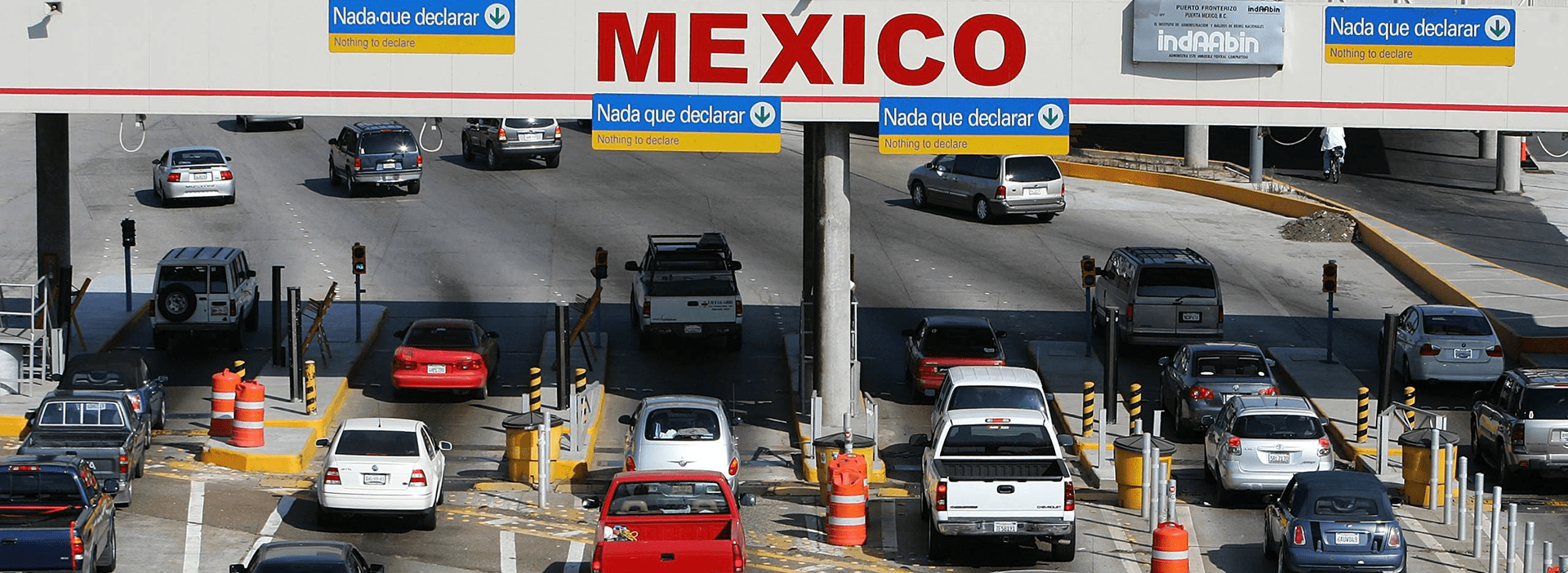 Border crossing into Mexico
