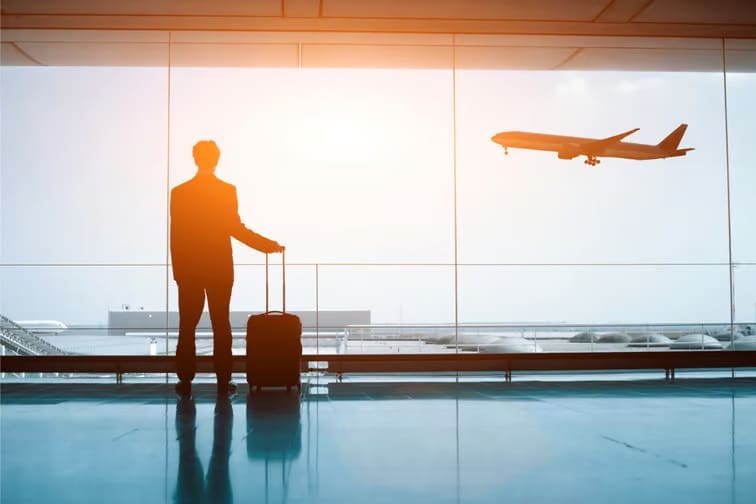 Man at airport